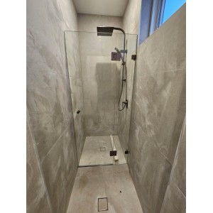 Hifo Frameless Wall To Wall Shower Screen 850-900 *2000